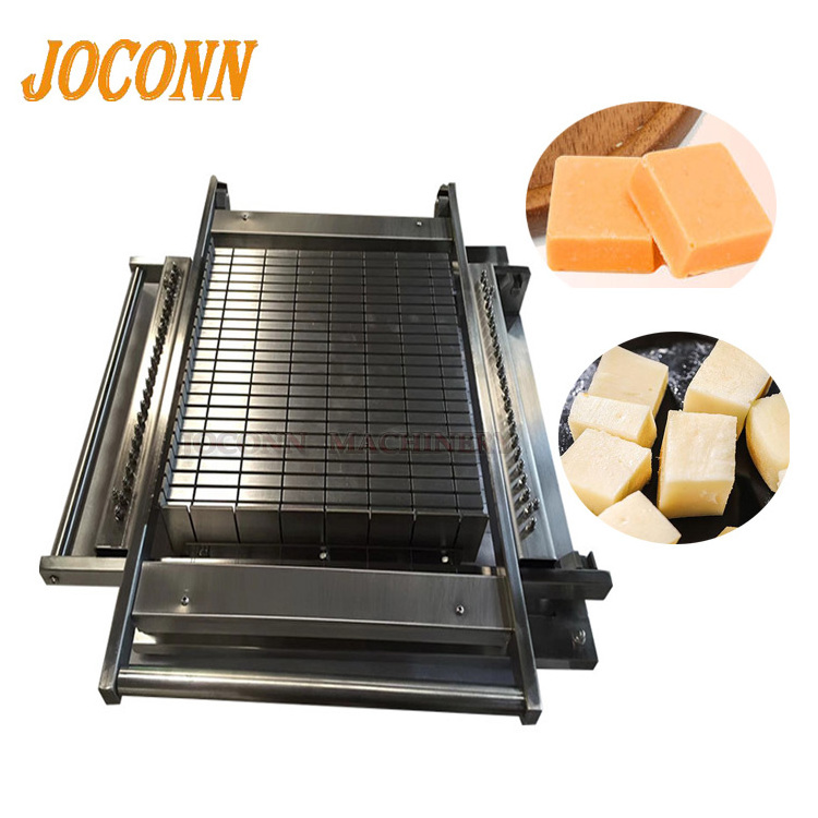 Manual cheese block Cutting machine/ single arm 10mm Chocolate Cube Guitar Cutter / 15mm Chocolate Block Cutter Machine for sale