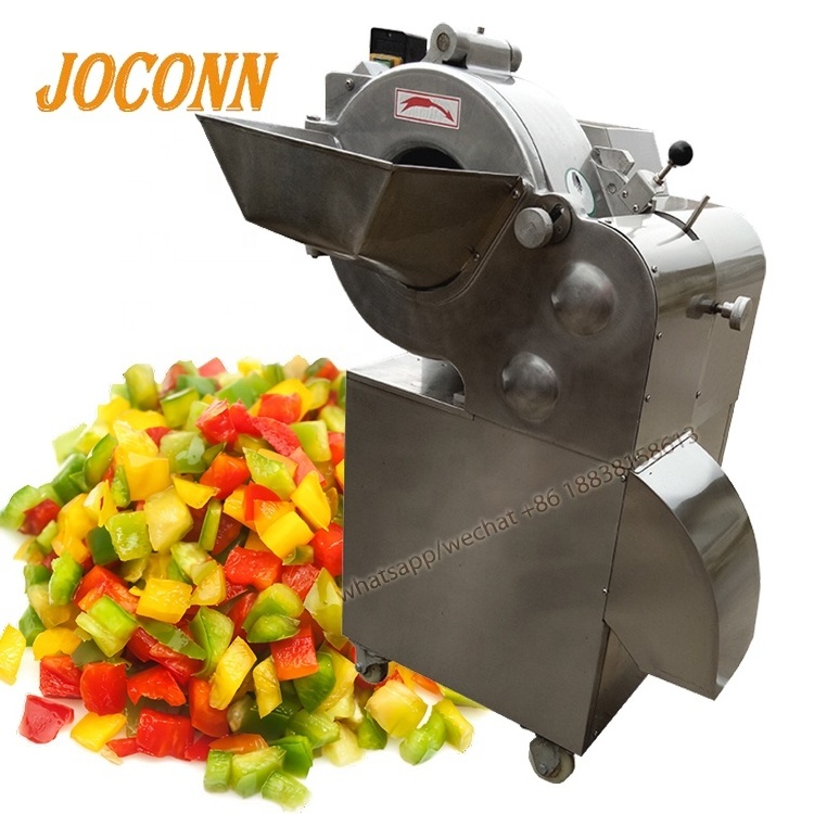 Automatic onion ginger cube cutting machine/ industrial vegetable salad carrot cutting cutter /3 -20mm fruit mango kiwi dicer