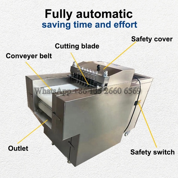 Hot selling chicken pork lamb cutting machine meat dicer machine frozen duck beef ribs slicer cutter machine