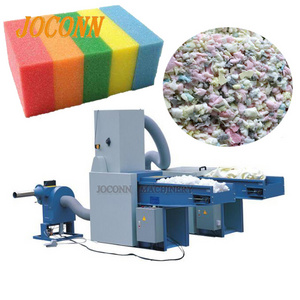 multifunctional scrap sponge crushing machine/ memory foam shredder/ foam scraps shredding machine with conveyor belt