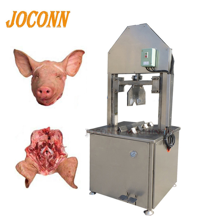 high capacity cattle head cutting slaughtering machine/ pig head half splitting separating machine/ sheep head splitter machine