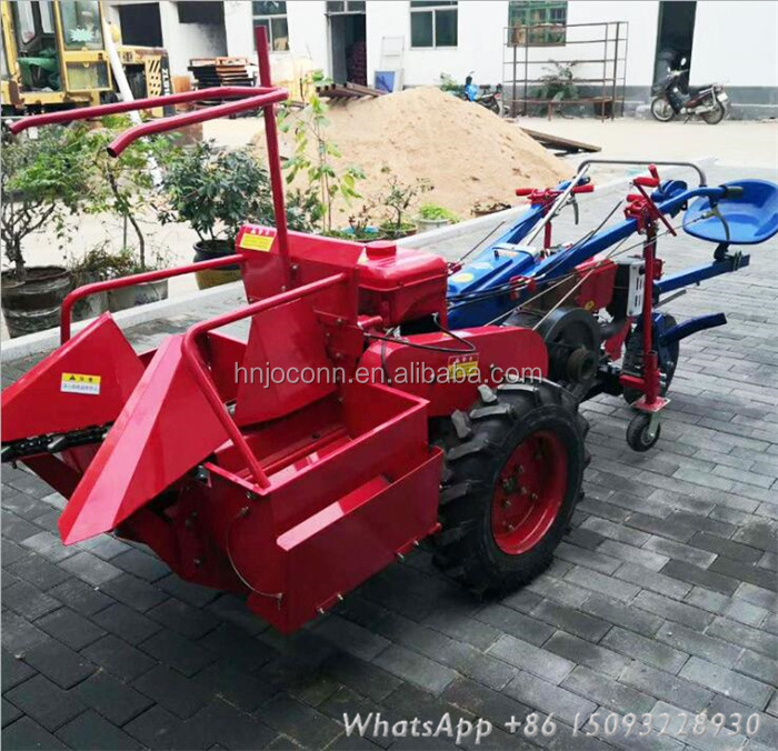 Factory price  Mini Maize Harvester Corn Combine Harvester Walking Tractor mini sweet maize picker  for sale