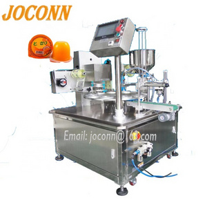 jelly/pudding cup filling sealing machine/small  bubble tea cup filler packaging machine /plastic yogurt  filler sealer