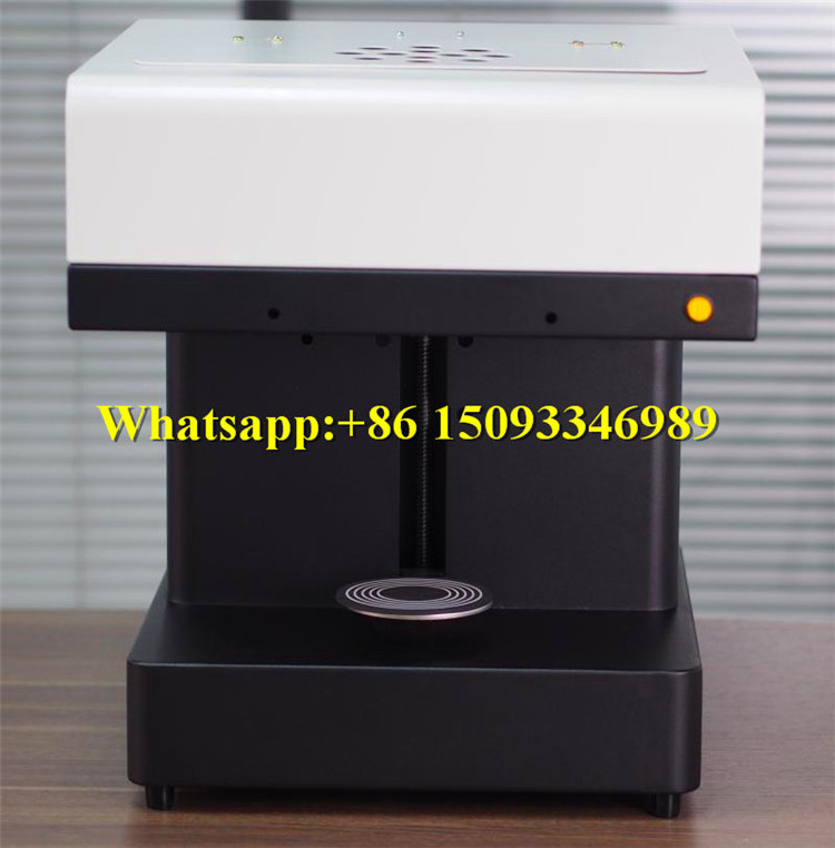 portable sweets dessert printer machine/coffee milky tea latte art edible ink printer/birthday cake cookie 3d printing machine