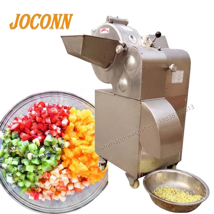 Automatic onion ginger cube cutting machine/ industrial vegetable salad carrot cutting cutter /3 -20mm fruit mango kiwi dicer