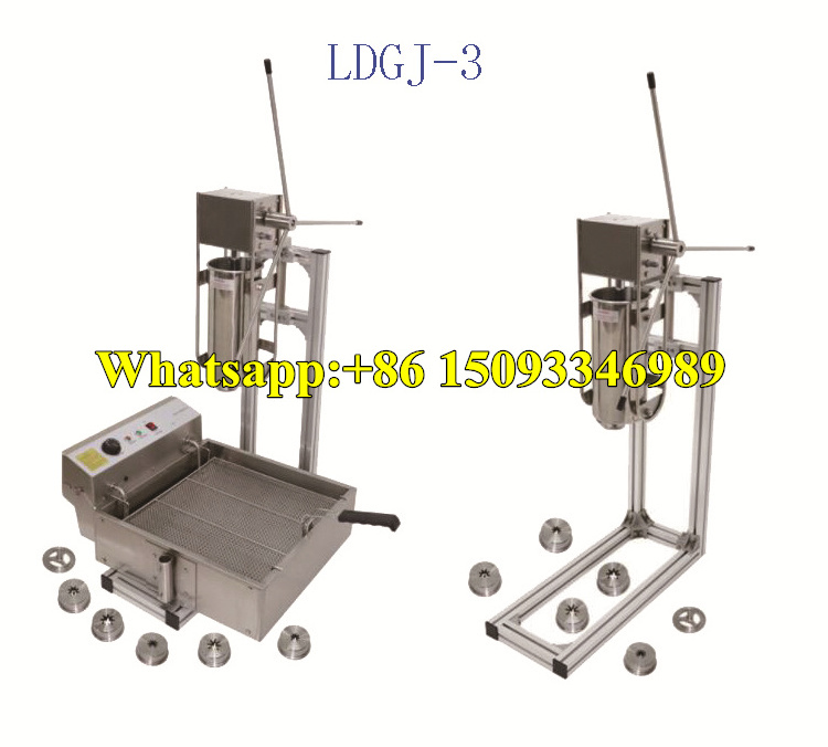 manual Spanish Churros  fritter making machine/mini electrical churro machine/Latin fruit donut churros Maker fryer