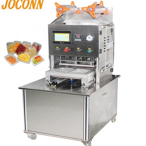 Automatic Vacuum Small Tofu Sandwich Plastic Frozen Meat Meal Tray Sealing Machine with best price