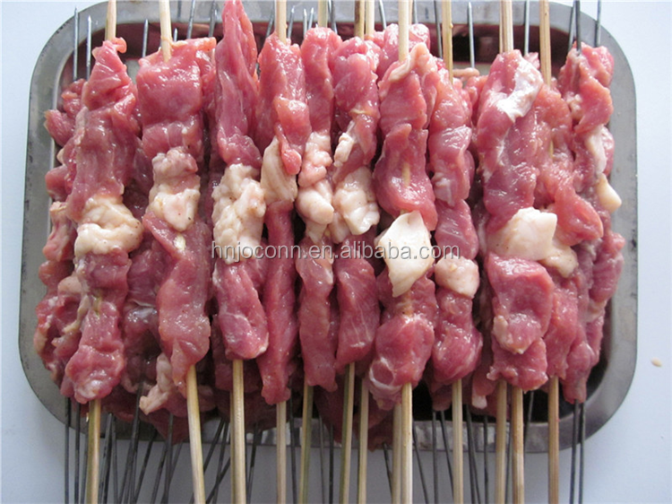 skewer machine satay machine/ manual BBQ kebab string machine /chicken skewer shish kebab making machine