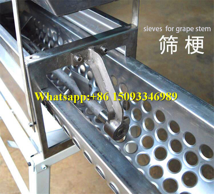 electric grape crusher with stem separator /grape destemmer/ grape stem removing machine price