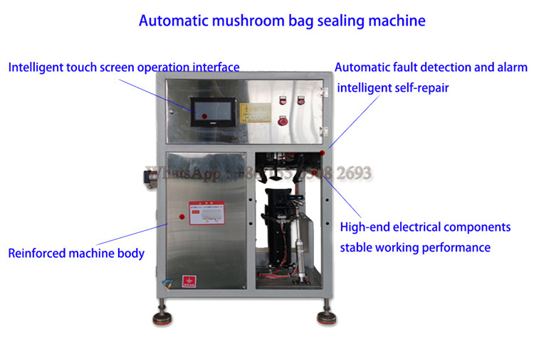 automatic oyester mushroom bag filling achine mushroom growing bag filling sealing machine for wholesales