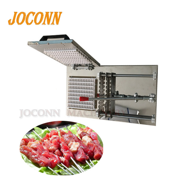 skewer machine satay machine/ manual BBQ kebab string machine /chicken skewer shish kebab making machine