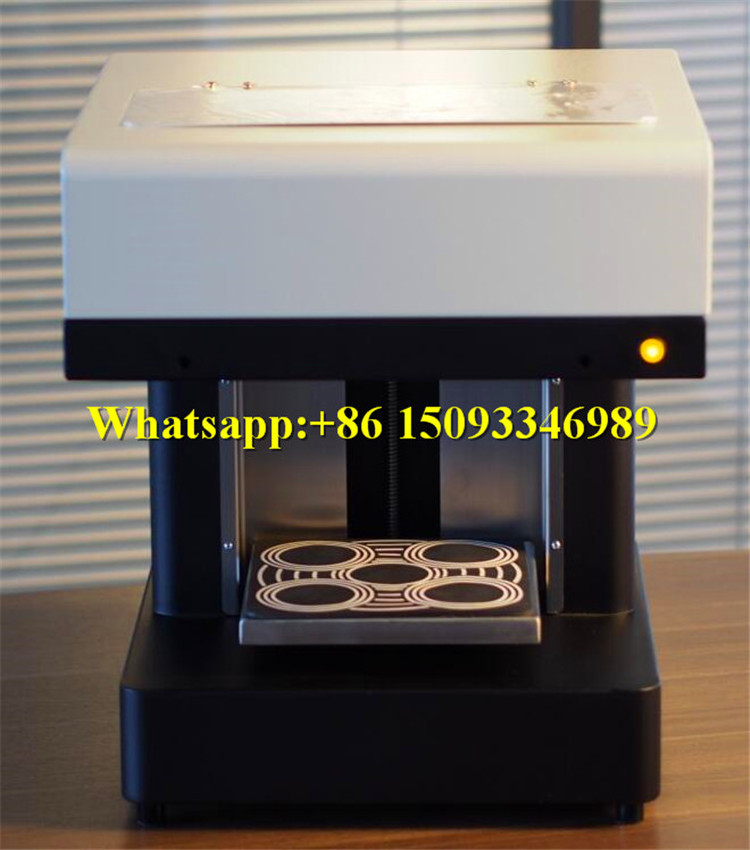 portable sweets dessert printer machine/coffee milky tea latte art edible ink printer/birthday cake cookie 3d printing machine