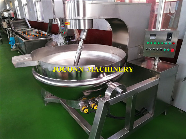 hard candy cooking pot / sugar melting Jacketed kettle / sirop Steam cooking kettle mixer