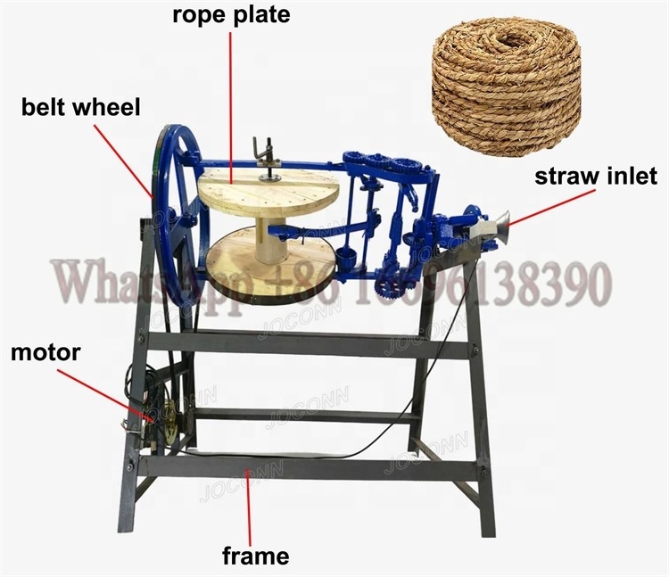 made in china sisal fiber rope making machine straw rope braiding machines straw rope knitting twisting machine