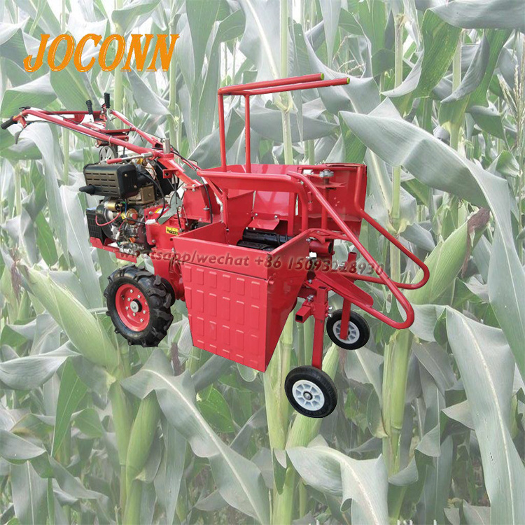 Factory price  Mini Maize Harvester Corn Combine Harvester Walking Tractor mini sweet maize picker  for sale