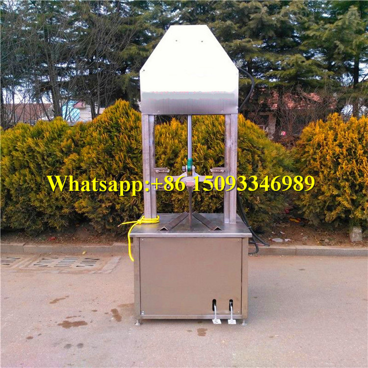 high capacity cattle head cutting slaughtering machine/ pig head half splitting separating machine/ sheep head splitter machine