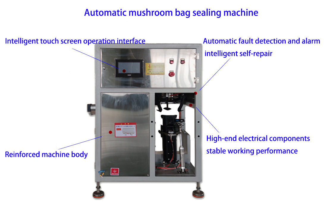 High safety level Mushroom Substrate Mixer Bagging Machine fungus Compost Grow Stick Bag Bagger for processing plants