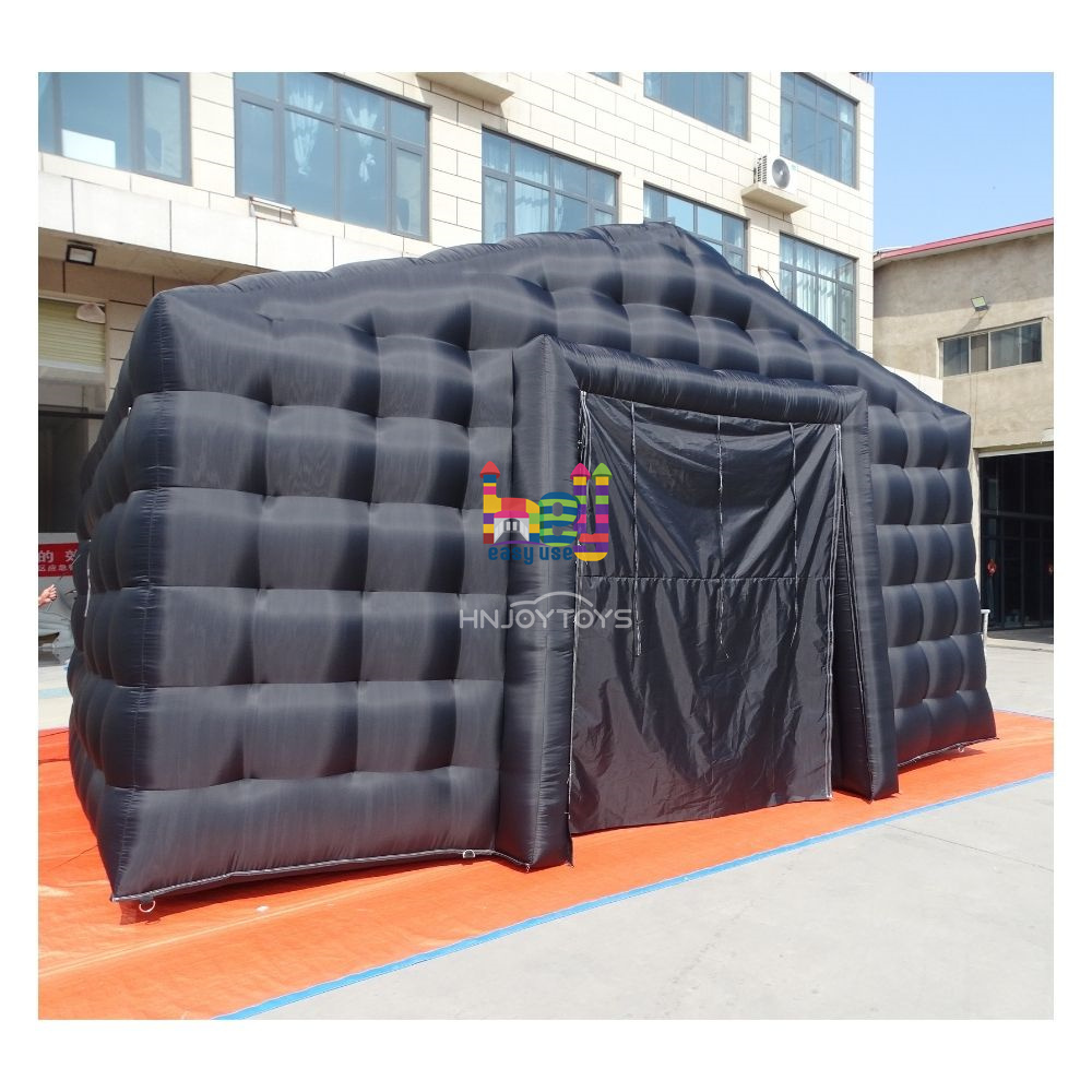 Commercial Blow up black nightclub tent portable inflatable night club bounce house