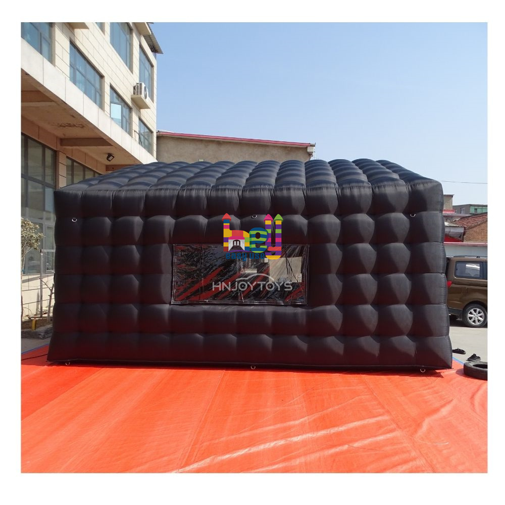 Commercial Blow up black nightclub tent portable inflatable night club bounce house