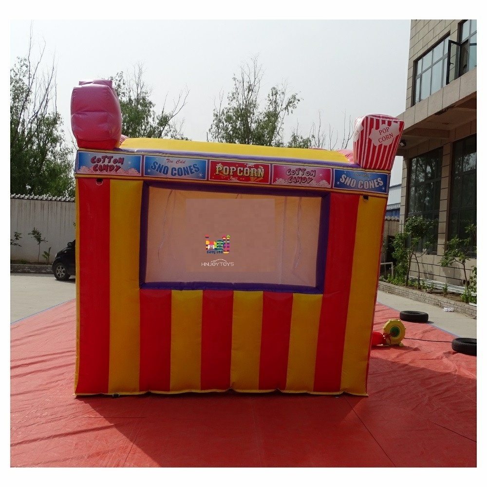 Hot Sale Customized Portable Inflatable Carnival Treat Shop Ice Cream Booth Food Inflatable Concession Stand With Air Blower