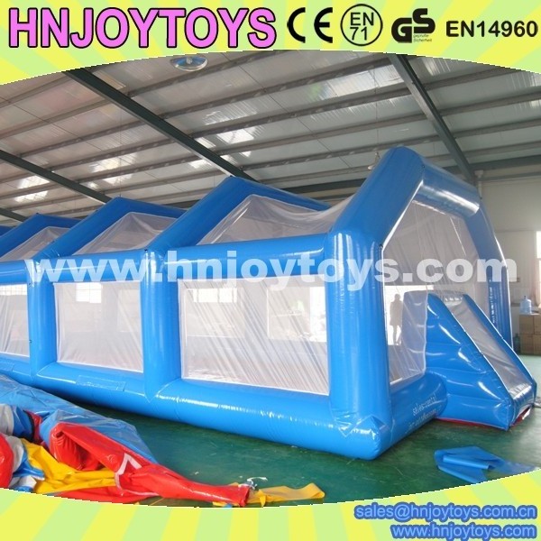 Multi-purpose inflatable soccer field, custom made inflatable batting cage, inflatable batting cage