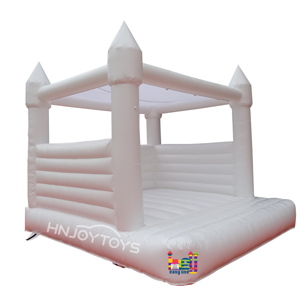 Kids adults jumping castle 13x13 inflatable bouncer commercial bounce house white with roof