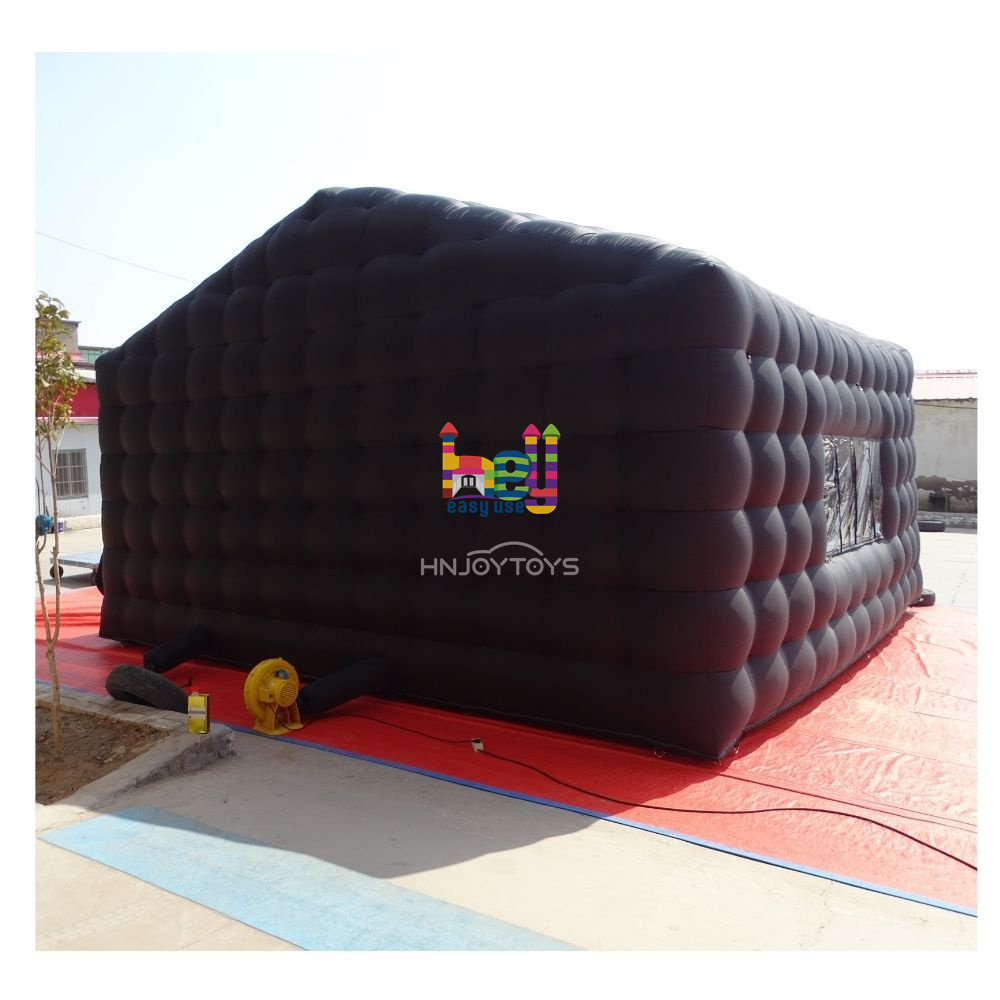 Commercial Blow up black nightclub tent portable inflatable night club bounce house