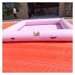 Amusement park bumper cars pink inflatable perimeter commercial PVC inflatable race track for bumper cars