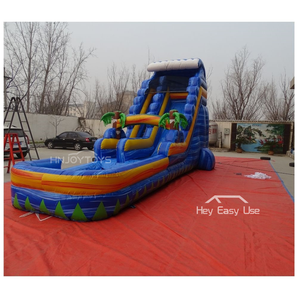 Cheap commercial pool slides for inground pools large inflatable water slide for party rentals