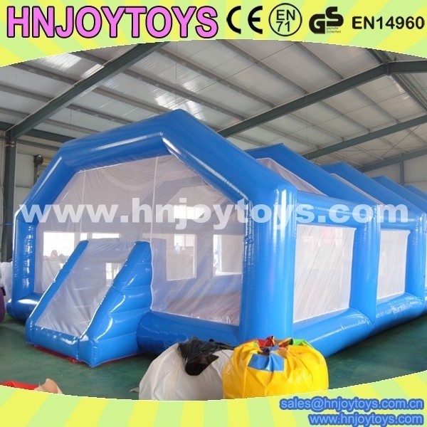 Multi-purpose inflatable soccer field, custom made inflatable batting cage, inflatable batting cage