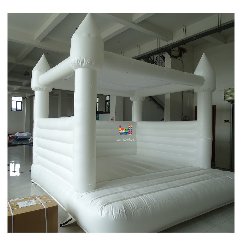 Kids adults jumping castle 13x13 inflatable bouncer commercial bounce house white with roof