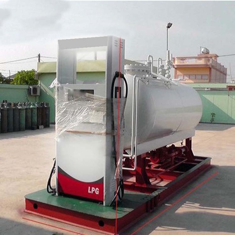 China Manufacture Made 10000 Liters 10m3 LPG skid Cooking Gas Filling Stations for Nigeria Market Sale Portable Station