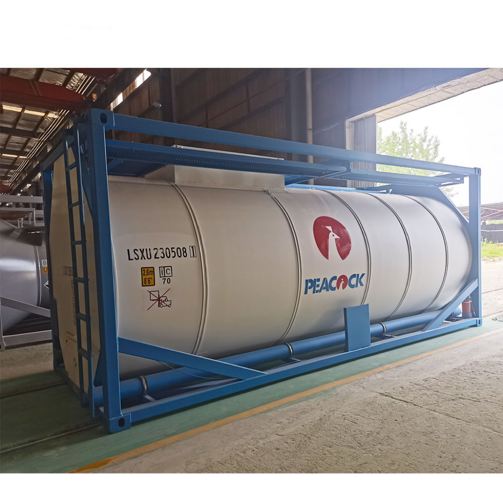 T14 ISO 20ft Tank Container For Concentrated Sulfuric Acid and  Hydrochloric Acid