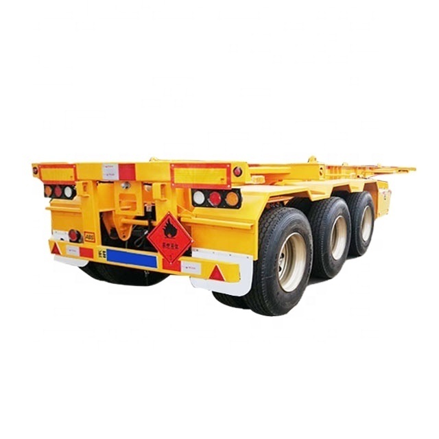 40ft container trailer Transport 20 foot 40 ft container chassis skeleton trailer manufacturers