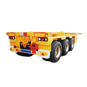 40ft container trailer Transport 20 foot 40 ft container chassis skeleton trailer manufacturers