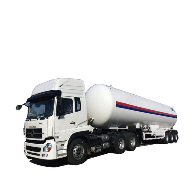 Dongfeng Tractor Head Factory price axles LPG tank Propane gas tanker semi trailer for sale