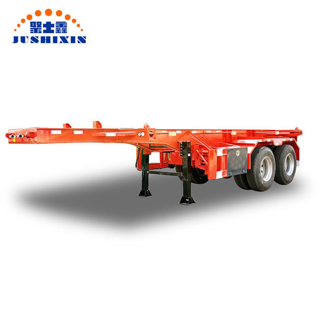 20ft Yard Terminal Port Bomb Cart Skeletal Skeleton Shipping Container Chassis Semi Trailer