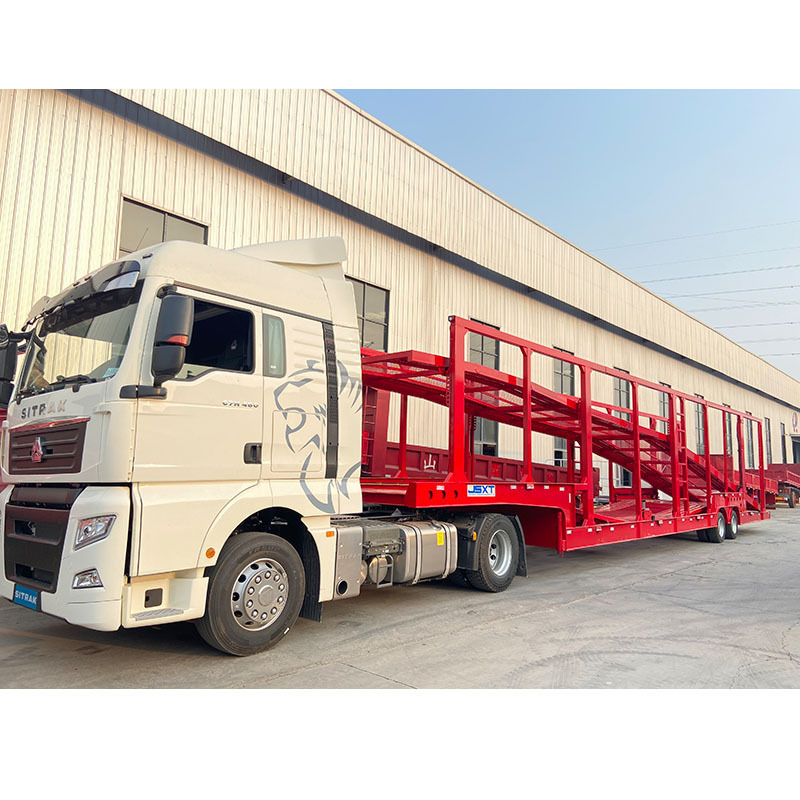 Factory Direct 2 Axle 8 Cars Double Deck Car Carrier Transport Semi Truck Trailer