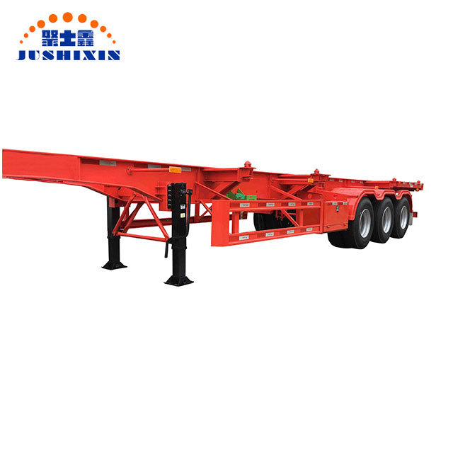 20ft Yard Terminal Port Bomb Cart Skeletal Skeleton Shipping Container Chassis Semi Trailer