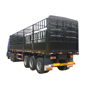 China factory sales 3 Axle 50 Ton fence stake semi--trailer with lower price