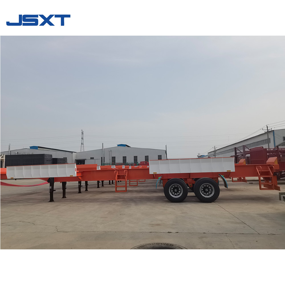 Factory Tri-Axle Ship Container dock skeleton bomb cart terminal port using Semi Trailer