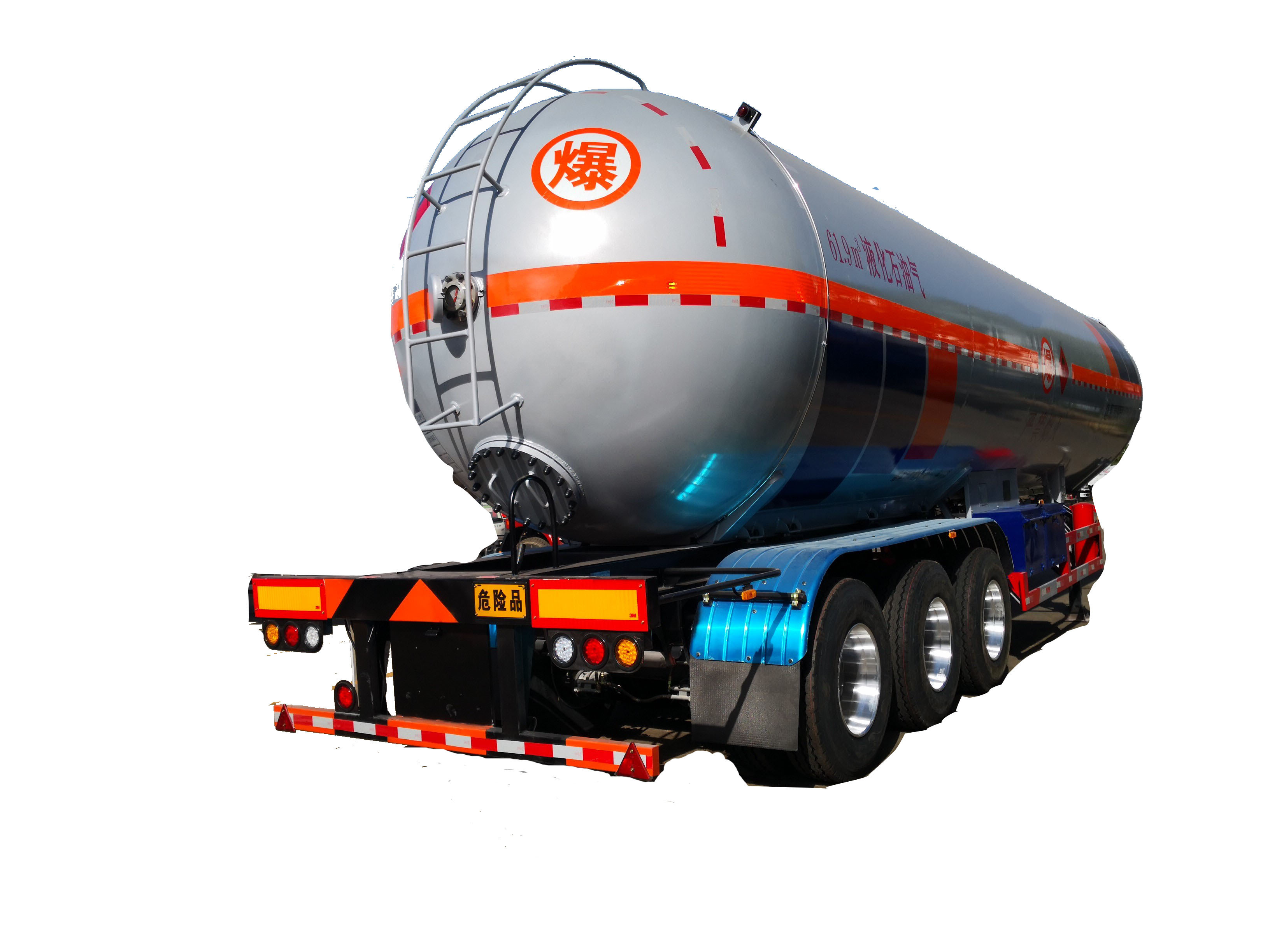 China Factory Price 3 Axle Lpg Tank Semi Trailer for Sale