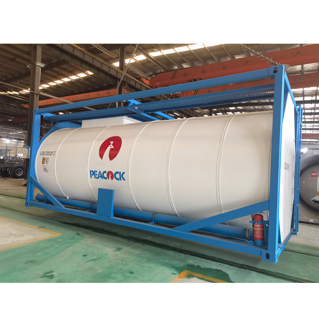 T14 ISO 20ft Tank Container For Concentrated Sulfuric Acid and  Hydrochloric Acid