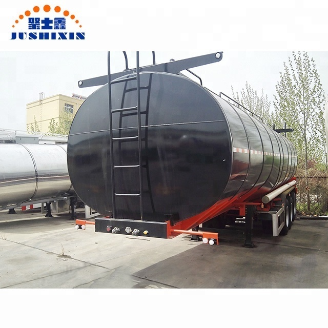 3 Axle 35CBM Bitumen Asphalt Transport Tanker Truck Semi Trailer For Sale