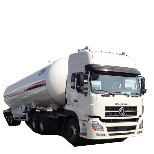 Dongfeng Tractor Head Factory price axles LPG tank Propane gas tanker semi trailer for sale