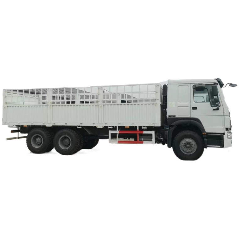 Good condition SINOTRUK HOWO brand 3 axles 6*4 fence cargo truck heavy duty stake cargo lorry transportation trucks