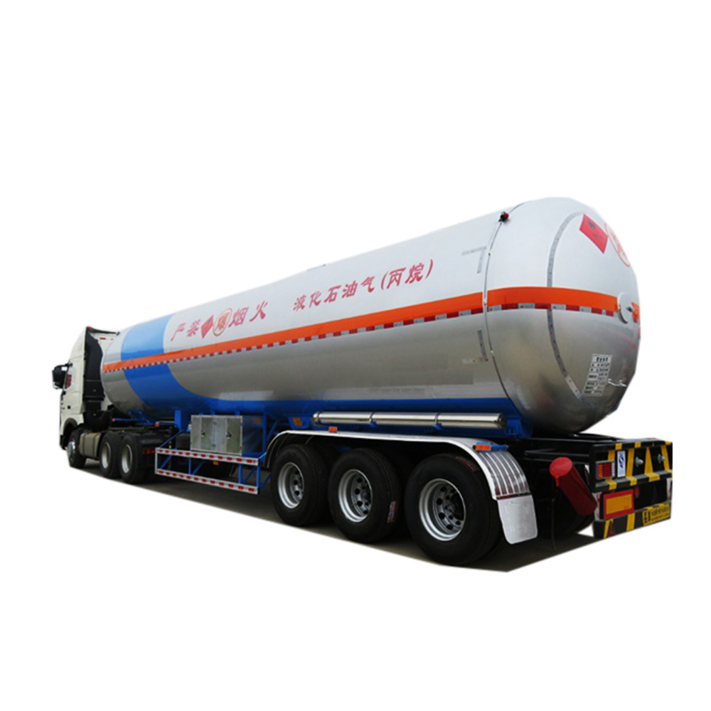 Max 61.9CBM LPG propane liquidized gas transport tractor trailer tanker semi trailer