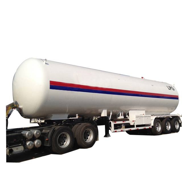 Dongfeng Tractor Head Factory price axles LPG tank Propane gas tanker semi trailer for sale