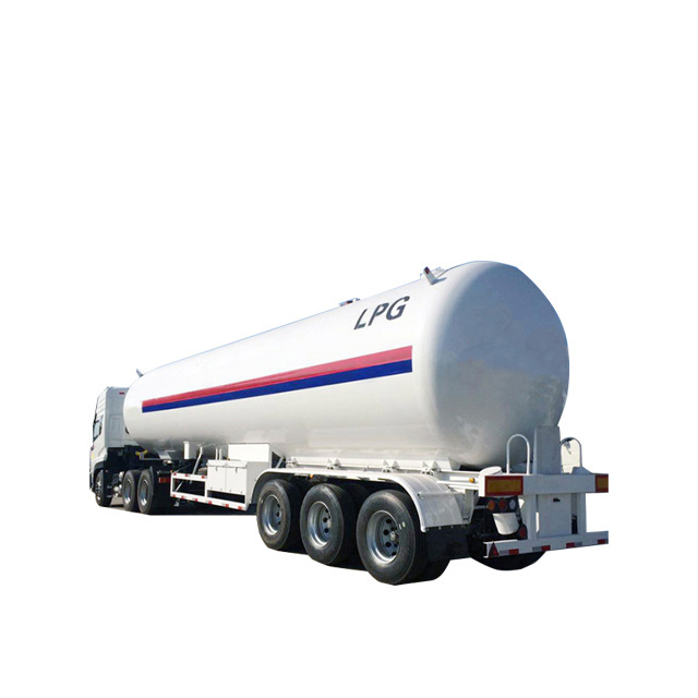 Dongfeng Tractor Head Factory price axles LPG tank Propane gas tanker semi trailer for sale