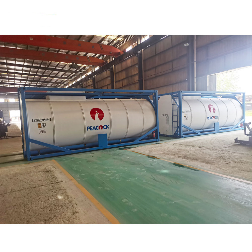 T14 ISO 20ft Tank Container For Concentrated Sulfuric Acid and  Hydrochloric Acid